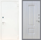 Входная металлическая Дверь Рекс (REX) 1А Белая шагрень FL-2 Сандал белый