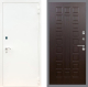 Входная металлическая Дверь Рекс (REX) 1А Белая шагрень FL-183 Венге