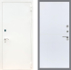 Входная металлическая Дверь Рекс (REX) 1А Белая шагрень FL-290 Силк Сноу