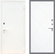 Входная металлическая Дверь Рекс (REX) 1А Белая шагрень FL-291 Силк Сноу