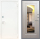 Входная металлическая Дверь Рекс (REX) 1А Белая шагрень FLZ-120 Беленый дуб