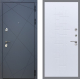 Входная металлическая Дверь Рекс (REX) 13 Силк Титан FL-289 Белый ясень
