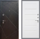 Входная металлическая Дверь Рекс (REX) 13 Венге Сити Белый ясень