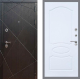 Входная металлическая Дверь Рекс (REX) 13 Венге FL-128 Силк Сноу