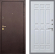 Входная металлическая Дверь Рекс (REX) Лайт 3К FL-33 Белый ясень
