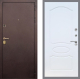 Входная металлическая Дверь Рекс (REX) Лайт 3К FL-128 Белый ясень