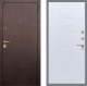 Входная металлическая Дверь Рекс (REX) Лайт 3К FL-289 Белый ясень