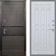 Входная металлическая Дверь Рекс (REX) 15 Черный Кварц FL-33 Белый ясень