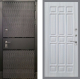 Входная металлическая Дверь Рекс (REX) 15 Черный Кварц FL-33 Сандал белый