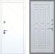 Входная металлическая Дверь Рекс (REX) 13 Силк Сноу FL-33 Белый ясень