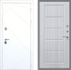 Входная металлическая Дверь Рекс (REX) 13 Силк Сноу FL-39 Сандал белый