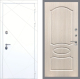 Входная металлическая Дверь Рекс (REX) 13 Силк Сноу FL-128 Беленый дуб