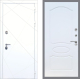 Входная металлическая Дверь Рекс (REX) 13 Силк Сноу FL-128 Белый ясень