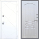 Входная металлическая Дверь Рекс (REX) 13 Силк Сноу FL-128 Лиственница беж