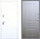 Входная металлическая Дверь Рекс (REX) 13 Силк Сноу FL-243 Сандал белый