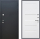 Входная металлическая Дверь Рекс (REX) 5 Черный Муар Сити Белый ясень