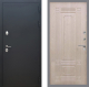 Входная металлическая Дверь Рекс (REX) 5 Черный Муар FL-2 Беленый дуб