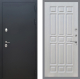 Входная металлическая Дверь Рекс (REX) 5 Черный Муар FL-33 Лиственница беж