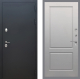 Входная металлическая Дверь Рекс (REX) 5 Черный Муар FL-117 Грей софт