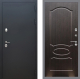 Входная металлическая Дверь Рекс (REX) 5 Черный Муар FL-128 Венге светлый