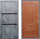 Входная металлическая Дверь Рекс (REX) 15 Бетон Темный FL-128 Морёная берёза