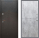 Входная металлическая Дверь Рекс (REX) 5 Серебро Антик FL-290 Бетон светлый