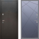 Входная металлическая Дверь Рекс (REX) 5 Серебро Антик FL-291 Силк титан