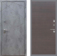 Входная металлическая Дверь Рекс (REX) 13 Бетон Темный GL венге поперечный