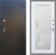 Входная металлическая Дверь Рекс (REX) Премиум-246 Зеркало Пастораль Белый ясень