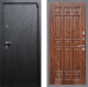 Входная металлическая Дверь Рекс (REX) 3 FL-33 орех тисненый