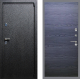Входная металлическая Дверь Рекс (REX) 3 GL Дуб тангенальный черный