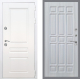 Входная металлическая Дверь Рекс (REX) Премиум-н Силк Сноу FL-33 Сандал белый