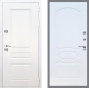 Входная металлическая Дверь Рекс (REX) Премиум-н Силк Сноу FL-128 Белый ясень