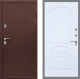 Входная металлическая Дверь Рекс (REX) 5 металл 3 мм FL-128 Силк Сноу