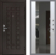 Входная металлическая Дверь Рекс (REX) Сенатор Cisa СБ-16 Зеркало Белый ясень