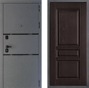 Дверь Дверной континент Диамант Дизайн ФЛ-243 Дуб шоколадный 860х2050 мм