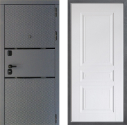 Дверь Дверной континент Диамант Дизайн ФЛ-243 Альберо Браш серебро 860х2050 мм