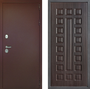 Дверь Дверной континент Рубикон Медь Дизайн ФЛ-183 Венге 860х2050 мм