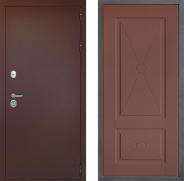 Дверь Дверной континент Рубикон Медь Дизайн ФЛ-617 Ясень шоколадный 960х2050 мм