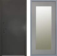 Дверь Заводские двери Эталон 3к антик серебро Зеркало Модерн Грей софт 860х2050 мм