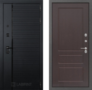 Дверь Лабиринт (LABIRINT) Piano 03 Орех премиум 860х2050 мм