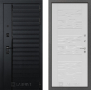 Дверь Лабиринт (LABIRINT) Piano 06 Белое дерево 860х2050 мм