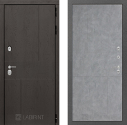 Дверь Лабиринт (LABIRINT) Urban 21 Бетон светлый 860х2050 мм