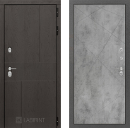 Дверь Лабиринт (LABIRINT) Urban 24 Бетон светлый 860х2050 мм