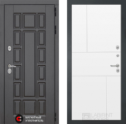 Дверь Лабиринт (LABIRINT) New York 21 Белый софт 860х2050 мм