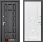 Дверь Лабиринт (LABIRINT) New York 23 Белый софт 860х2050 мм