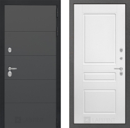 Дверь Лабиринт (LABIRINT) Art 03 Белый софт 960х2050 мм