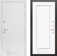 Дверь Лабиринт (LABIRINT) Трендо 27 Белый (RAL-9003) 860х2050 мм