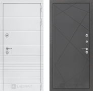 Дверь Лабиринт (LABIRINT) Трендо 24 Графит софт 960х2050 мм