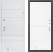 Дверь Лабиринт (LABIRINT) Трендо 11 Белый софт 860х2050 мм